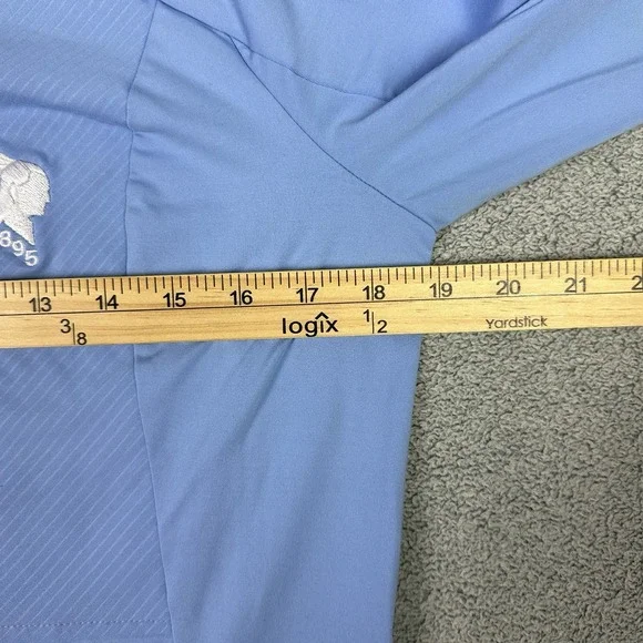 Kjus Jacket Womens Large 40 Blue Nina Midlayer Windbreaker Golf Course Logo - Picture 7 of 10